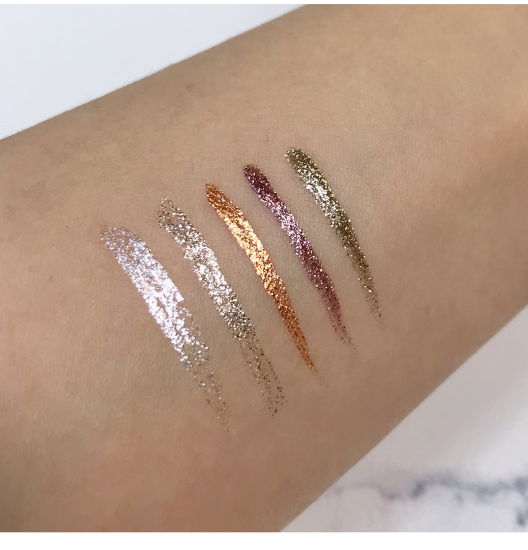 Shiny eyeliner shiny jelly ướt sequin lỏng bóng mắt Jin Cong nhấp nháy tằm bút teardrop trang điểm mắt giai đoạn trang điểm phấn mắt maybelline