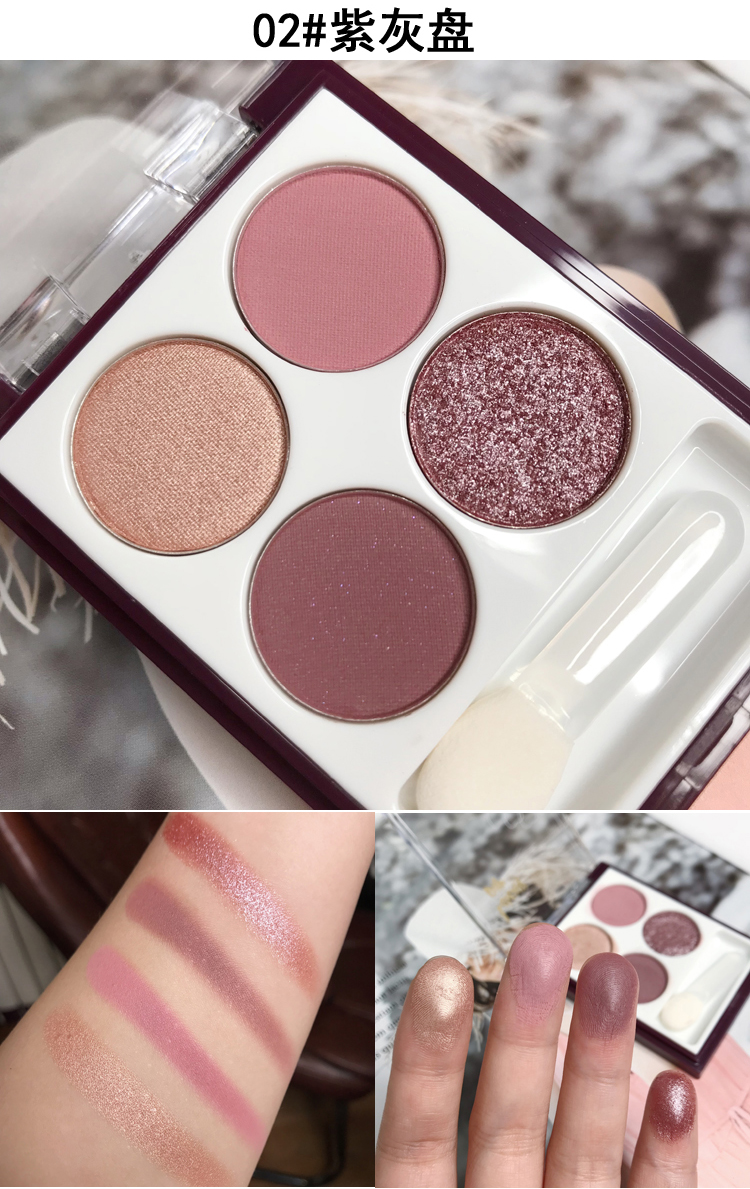 Judydoll cam bốn màu phấn mắt món ăn màu xám tím hồng rượu vang đỏ đất màu bí ngô đậu màu ngọc trai mờ những bảng phấn mắt nên mua