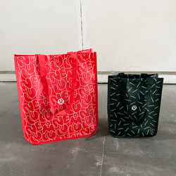 Fashionable Handbag Waterproof Coated Supermarket Shopping Bag Environmentally Friendly Bag Satchel Non-Woven Simple Storage Bag Gift Bag