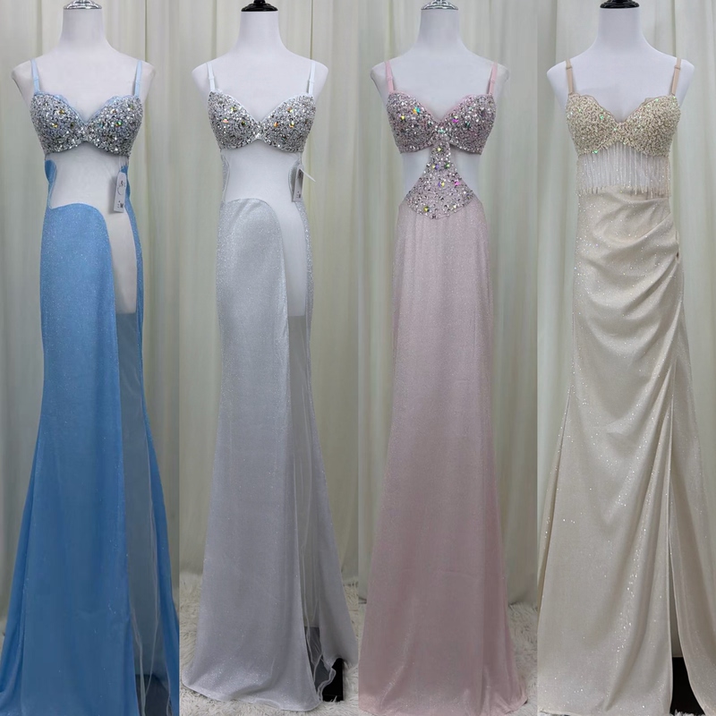 Super Revealing, Large Bust, Non-See-Through, Sexy Evening Dress, Nightclub, Bar, Ktv, Car Model, Runway Show Performance Outfit, Beauty Foot Spa