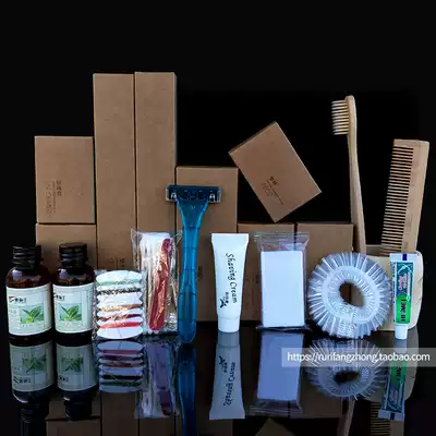 Hotels and hotels New set of 1 supplies Disposable toothbrush toothpaste Six-in-one six-piece set toiletries set
