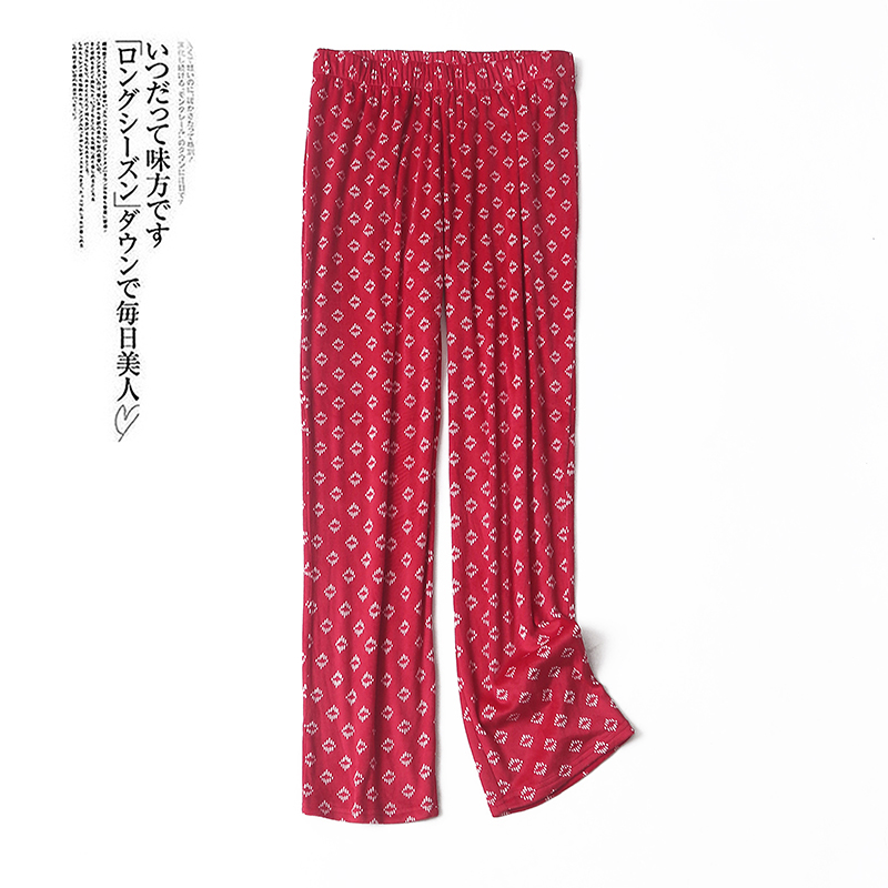 2414 2020 Winter New Fashion Printed Flexh Household Pants Tide Casual and Comfortable Patient Pants Groups