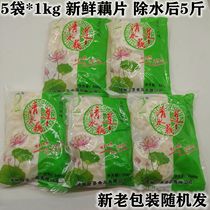 Qingshui lotus root slices 10 pounds with water Fresh lotus root vegetables Malatang cold salad Braised skewers barbecue ingredients