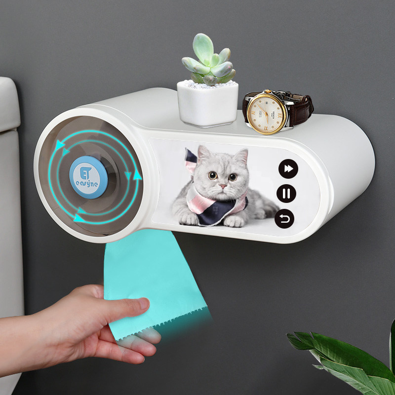 Makeup room tissue box toilet toilet toilet toilet toilet with punch-free creative water-resistant pumping type toilet toilet