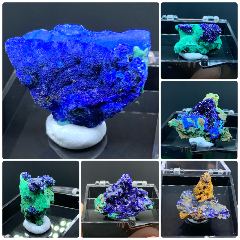 Anhui Azurite Malachite Raw Stone Ornament, Unique Stone, Decorative Stone, Mineral Crystal Specimen, Children's Educational Collection Anhui Azurite Malachite Raw Stone Ornament, Unique Stone, Decorative Stone, Mineral Crystal Specimen, Children's Educational Collection