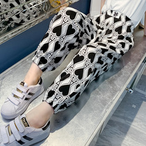 Girl Pants Summer Dress 2022 New Ocean Gas Childrens Summer Sports Casual Long Pants Little Girl Anti-mosquito Pants Tide