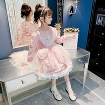 Girls autumn clothes Lorita dress Loretta dress 2022 new ocean gas childrens spring autumn season online red girl princess skirt tide