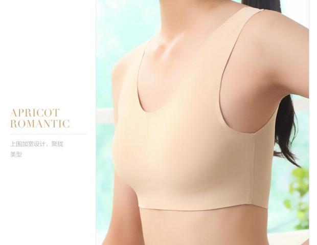 Áo một mảnh liền mạch với miếng đệm ngực không có vòng thép bọc ngực đồ lót cỡ lớn ngủ áo ngực thể thao yoga nữ áo lót trẻ em