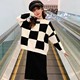 Girls' autumn clothes 2022 new suit skirt big boys and girls net red foreign style fashionable knitted two-piece suit spring and autumn