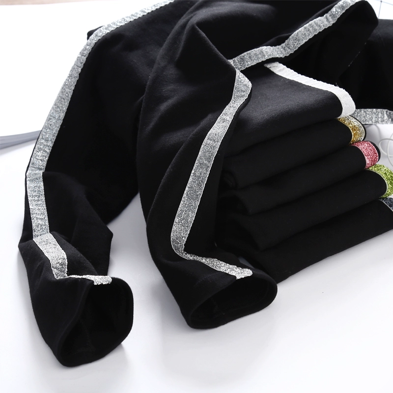 Quần legging sọc nữ mặc có phần mỏng 2019 xuân mới size lớn cotton slim quần chín quần - Khởi động cắt đồ ngủ nữ quần áo ngắn