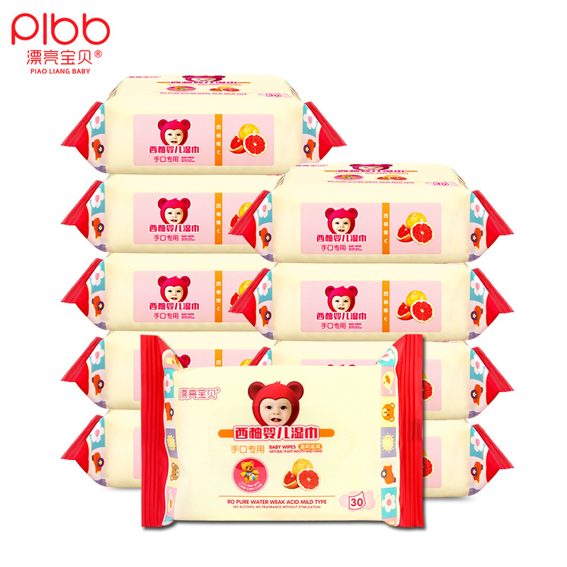 Khăn giấy lau túi hoạt hình mini dễ thương với bàn tay trẻ con giấy ướt mamamy