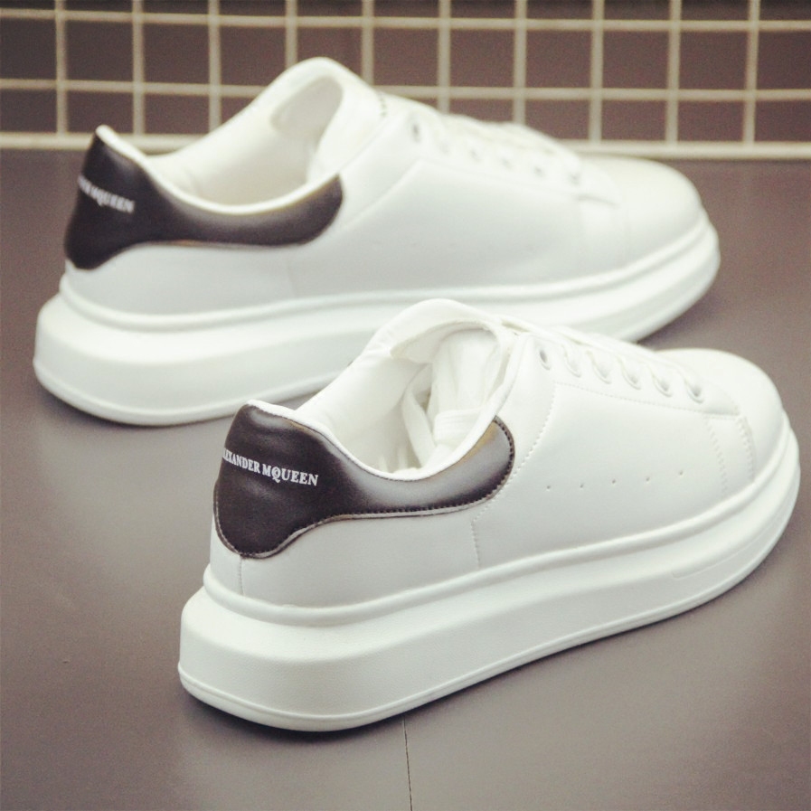 Hong Kong Tide Cards 2022 Summer Male shoes White Breathable Sliding Board Shoes Men Sports Casual Shoes HEIGHTENING SMALL WHITE SHOES