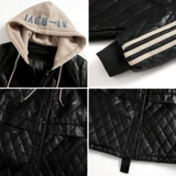 Демисезонная полиуретановая удерживающая тепло куртка с капюшоном, средней длины, коллекция 2021, в корейском стиле, в западном стиле