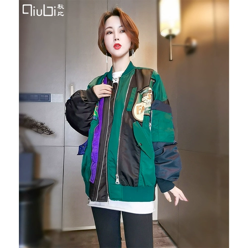 Пуховик, зимняя куртка, бейсбольная форма, подходит для подростков, коллекция 2021, оверсайз, в корейском стиле, в западном стиле, увеличенная толщина