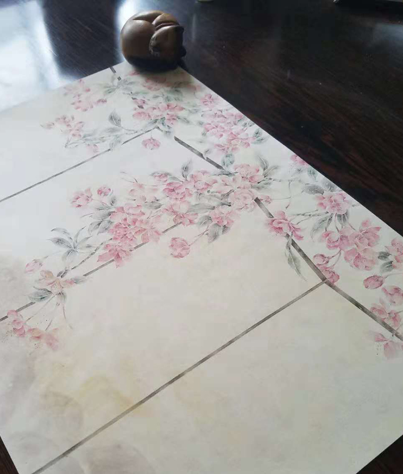 Màu sắc khác nhau Trung Quốc mới treo màn hình rèm mềm phân vùng mềm màn hình mềm treo rèm bán trong suốt rèm cuốn 575 tường đầy đủ mùa xuân - Màn hình / Cửa sổ vách trang trí phòng thờ