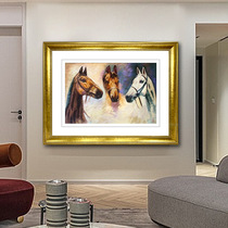 Ancient Wu woman red Su embroidery finished product hanging painting pure handmade living room restaurant office book room aisle decoration painting Ma Sanjunma