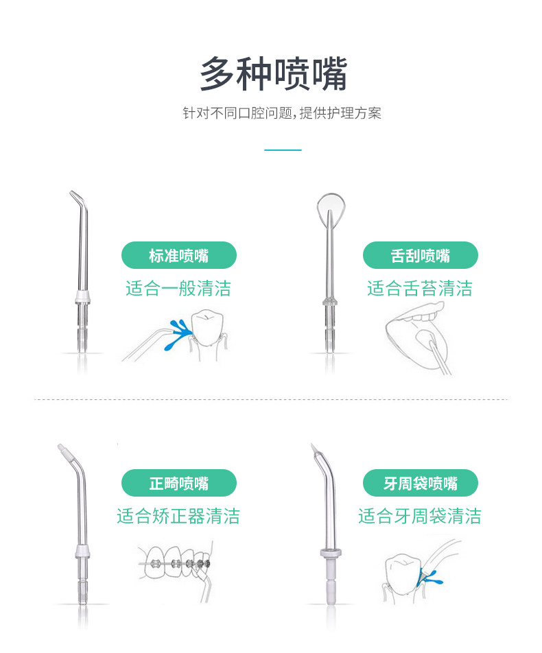 博皓 无极调压 台式冲牙器 600ml大容量 图6