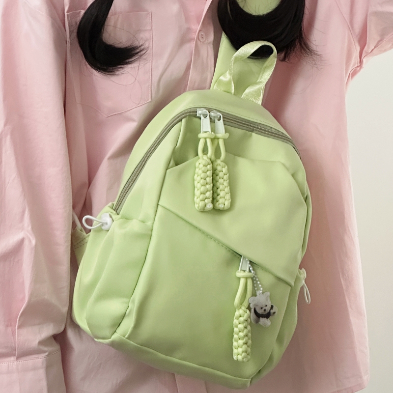 Niche Design, High-Fashion Chest Bag for Women, Korean Style, Simple and Versatile Small Bag, Solid Color Crossbody Bag for Girls and Students, Trendy