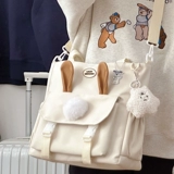 Милый кролик, японская сумка через плечо, вместительная и большая сумка на одно плечо для школьников