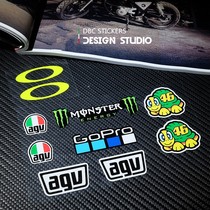 Helmet sticker art Reflective waterproof agv helmet pista Lens Sticker gp Mountain Dog Motorcycle Scratch occlusion Sticker