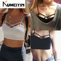 -New Sexy Women Cut Out White Bra Bustier Crop Top Bralette-