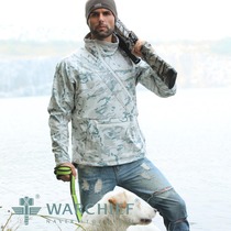 Chief Army fan sweatshirt CS camouflage soft shell vertical collar oblique zipper fleece jacket outdoor mountaineering warm tactical equipment