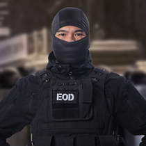 Chief pure black ninja headgear outdoor riding mask windproof sunscreen sand resistant real person CS tactical protective collar cover