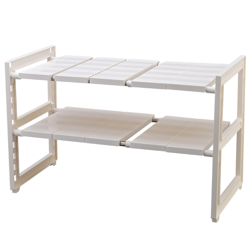 Kitchen sink shelf retractable shelf Stainless steel floor-to-ceiling integrated cabinet storage shelf shelf pot rack Multi-layer