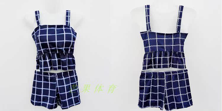 Áo tắm nữ Edge Edge Boxer Áo tắm 590 Áo tắm nữ một kích cỡ áo ba lỗ mùa xuân - Bộ đồ bơi hai mảnh hình ảnh áo tắm 2 mảnh