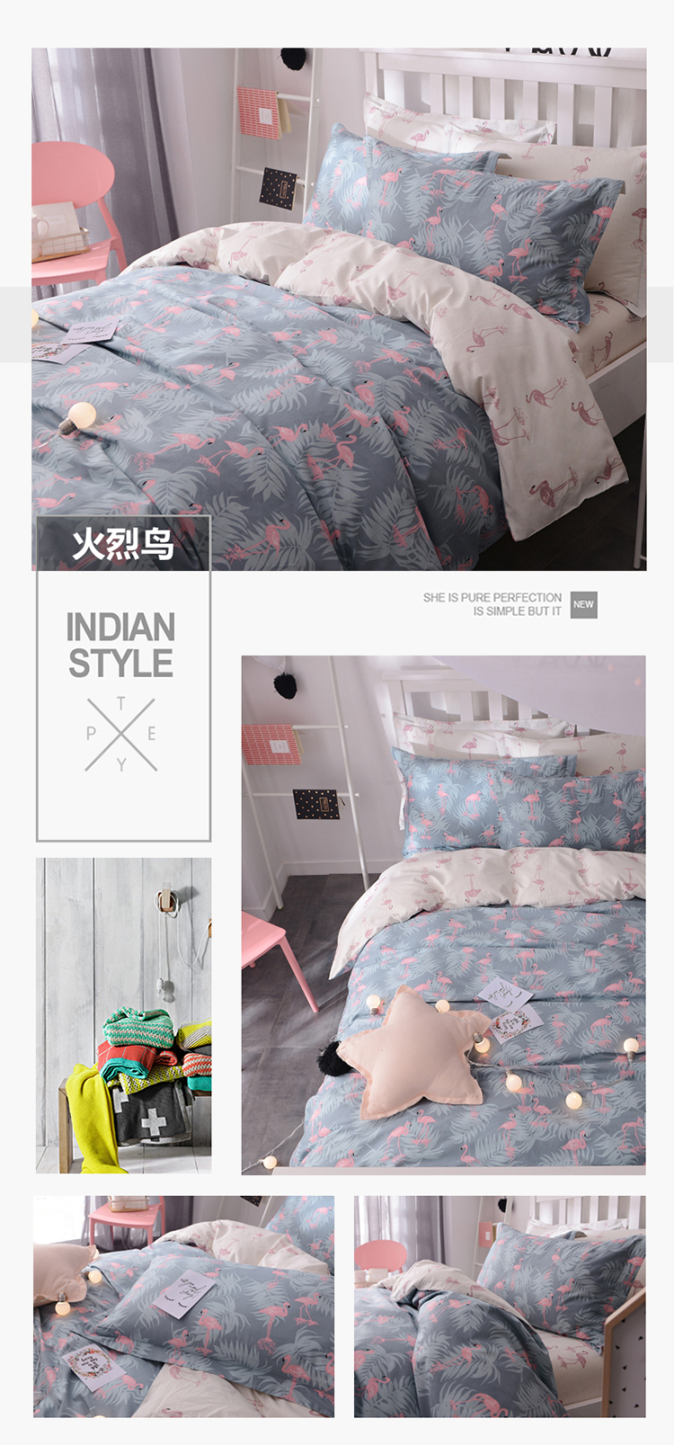 Đơn giản nhỏ tươi phim hoạt hình Hàn Quốc cotton bốn mảnh bộ đồ giường đôi bông quilt cover sheets bộ đồ giường giường