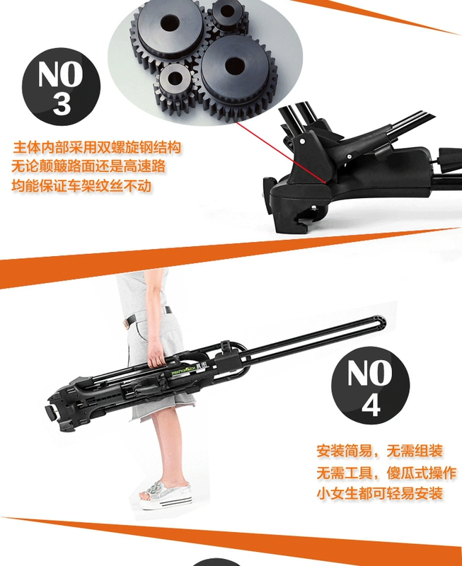 Mái nhà xe đạp khung hợp kim nhôm xe ô tô núi xe đạp hành lý hộp hành lý giá đường sắt - Roof Rack