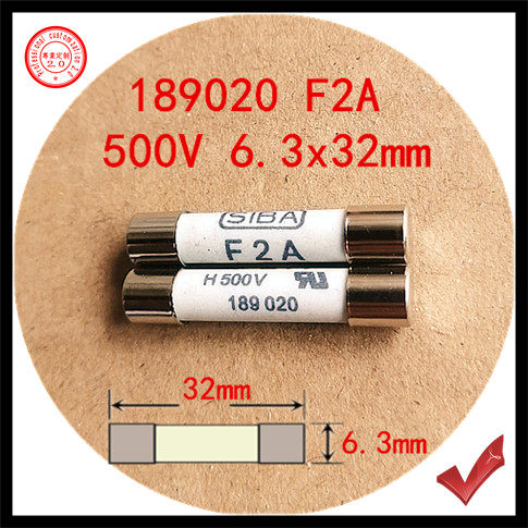 Fuse F 2A H500V 189020 7006563 6 3x32mm Ceramic fuse tube melt core