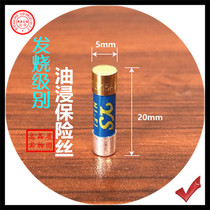 British YS enthusiast gold and silver nano oil immersion audio power amplifier CD decoder bile machine blue tube fuse 5x20mm