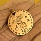 Бесплатная доставка пользовательская карта собаки глубокая метка анти -волнуюн