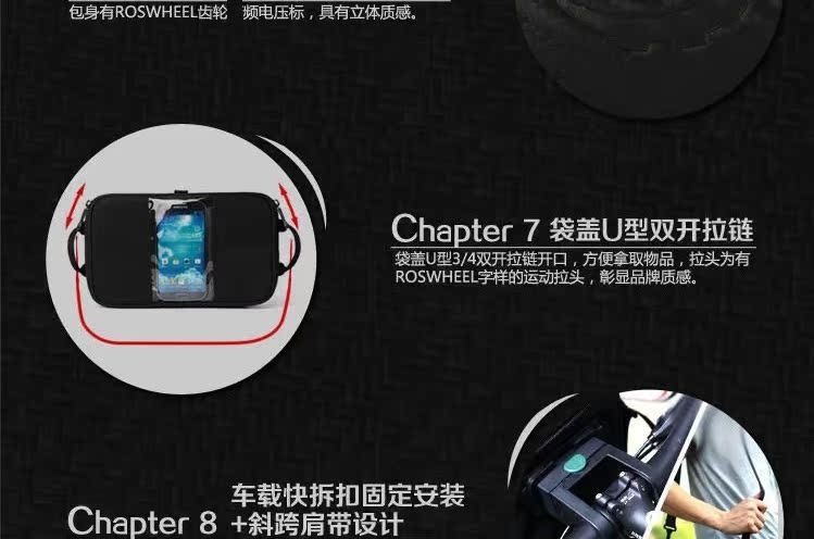 Sacoche pour vélo mixte ROSWHEEL - Ref 2232852 Image 13