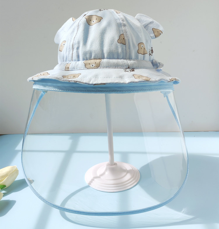 Baby protective hat anti-droplet newborn summer mask children's protective cap baby epidemic prevention cap windproof isolation cap