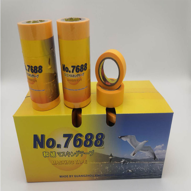 Real Stone Paint Seams and Paper Tape, Pi Hair Beauty Seam Spray Paint, Special Yellow Paper Tape for Decoration and Masking