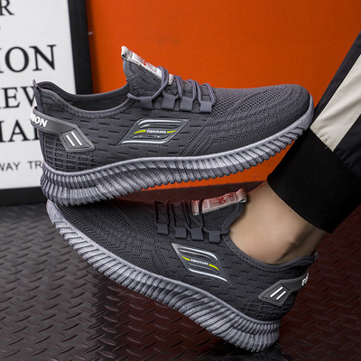 夏季健步跑步男鞋中老年休闲运动鞋男士中年旅游爸爸网面透气板鞋