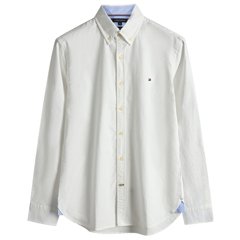 North American Genuine Tommy Autumn and Winter Classic Oxford Long-Sleeved Shirt Business Casual No-Iron Men's Shirt