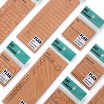 Cork note label wooden label paper handwritten pasteable date label label label wooden tape student message sticker