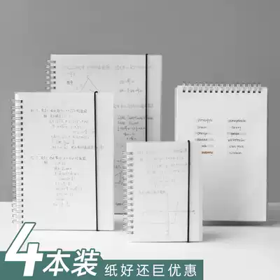 Simple transparent coil checkbook sketch blank plan this grid sketch design Note notebook