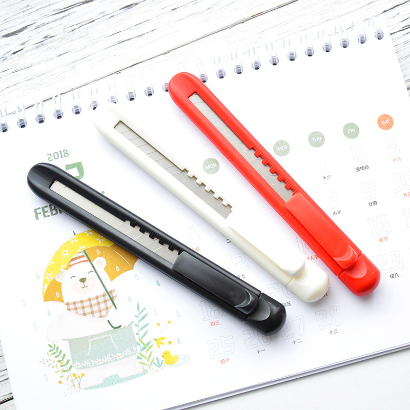 Japanese black and white unprinted utility knife blade paper cutter wallpaper knife tool knife handmade knife large size knife holder medium knife