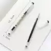 Nijia Stationery Store Simple no printing style gel pen black 0 5mm ultra-fine water-based pen signature pen Student ball pen