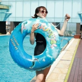 Плавательный круг для взрослых, надувной плавательный аксессуар подходит для мужчин и женщин, увеличенная толщина, защита от опрокидывания