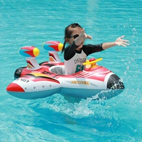 Самолет, надувной безопасный плавательный круг для девочек, защита от опрокидывания, увеличенная толщина, 1-6 лет