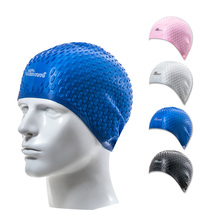 Professional ear protection swimming cap unisex long hair waterproof silicone long hair swimming cap large adult fashion