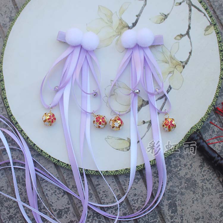 Long Ribbon năm mới phụ kiện tóc trang phục tua rua siêu cổ tích tươi Hanfu phụ kiện tóc tua rua bóng gió cô gái cổ đại thứ hai nhân dân tệ phụ kiện tóc giá tốt