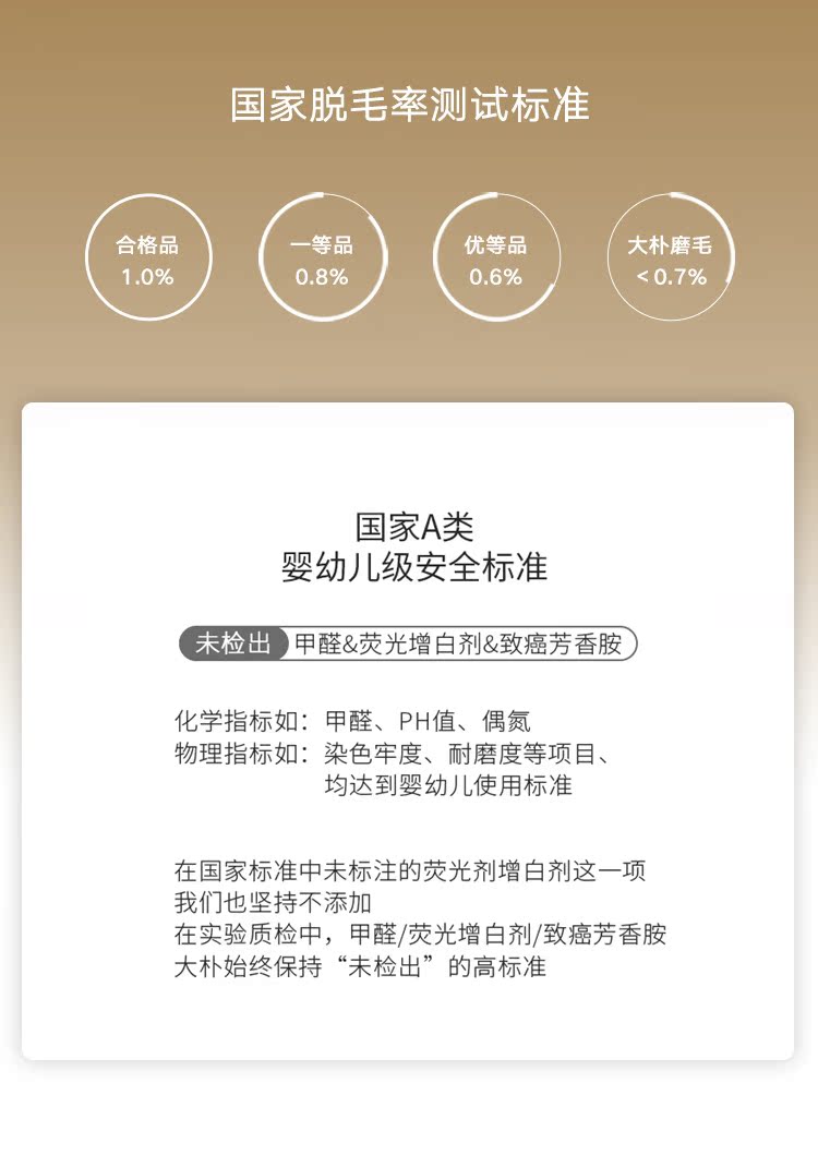 大朴 A类 精梳新疆长绒棉磨毛四件套 1.2m 图5