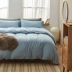 Dapu Tân Cương cotton đan màu rắn chăn bông đơn bộ bộ đồ giường cotton Nhật Bản 1.8 / 1.5m - Quilt Covers chăn cotton Quilt Covers