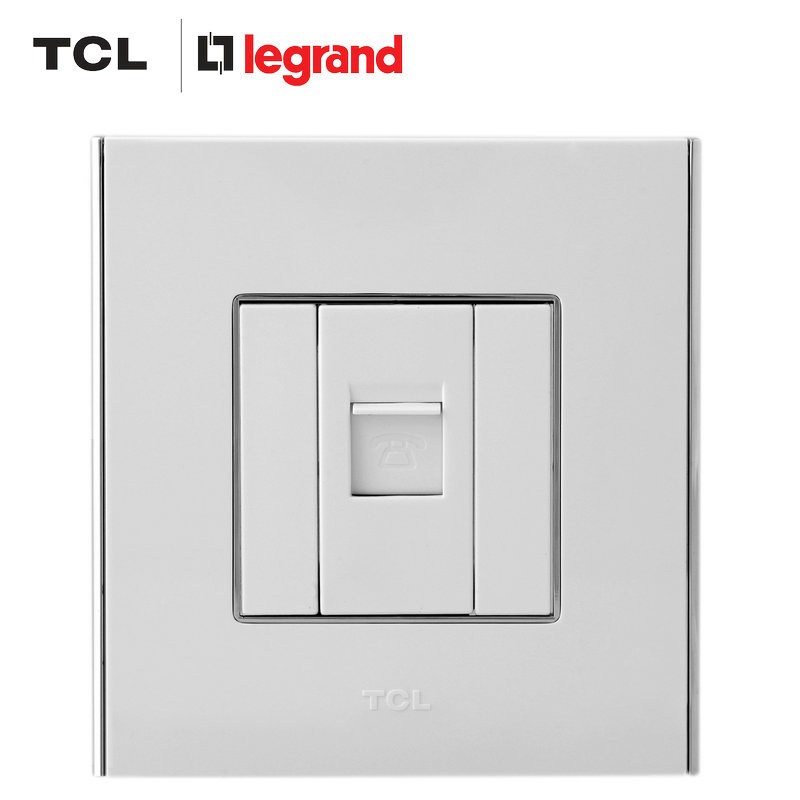 TCL Roglang Switch Socket Panel Wall A8 Series Weak Electric Base Machine Telephone Socket 86 Type Gilded Stitch